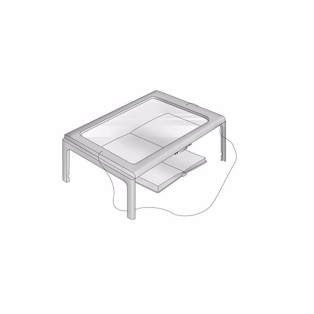Trade Shop - Lente Ingrandimento Da Tavolo Collo Luce A Led Supporto Lettura A Pile -