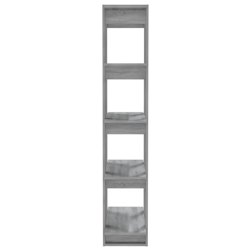 Libreria Divisorio-Scaffale per Libri-Mobile di Stoccaggio Grigio Sonoma 80x30x160 cm in Truciolato
