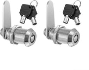 Due cilindri a forma di tubo da 30 mm con vite, adatti per porte, armadi, cassetti e bacheche, inclusa chiave.