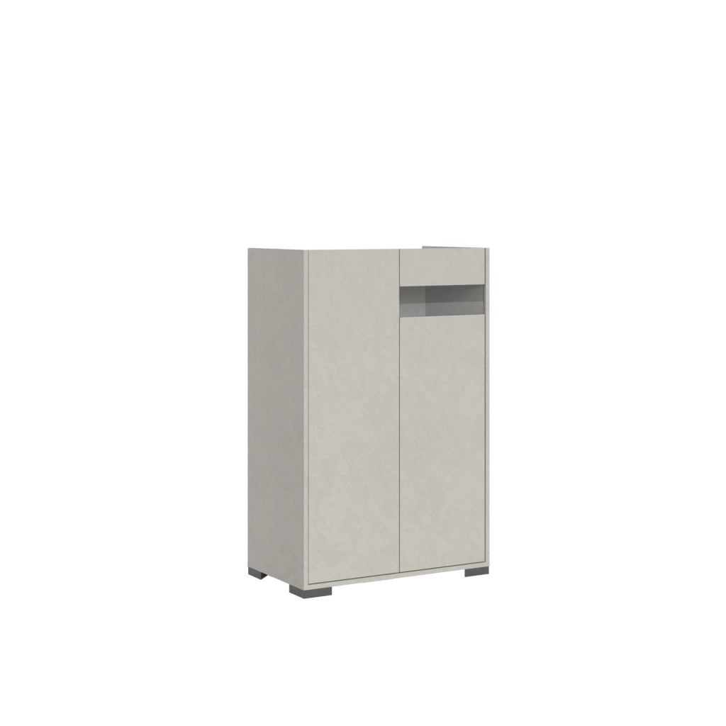 Credenza alta 2 ante 70x35x110 cm cashmere - RIFLESSO