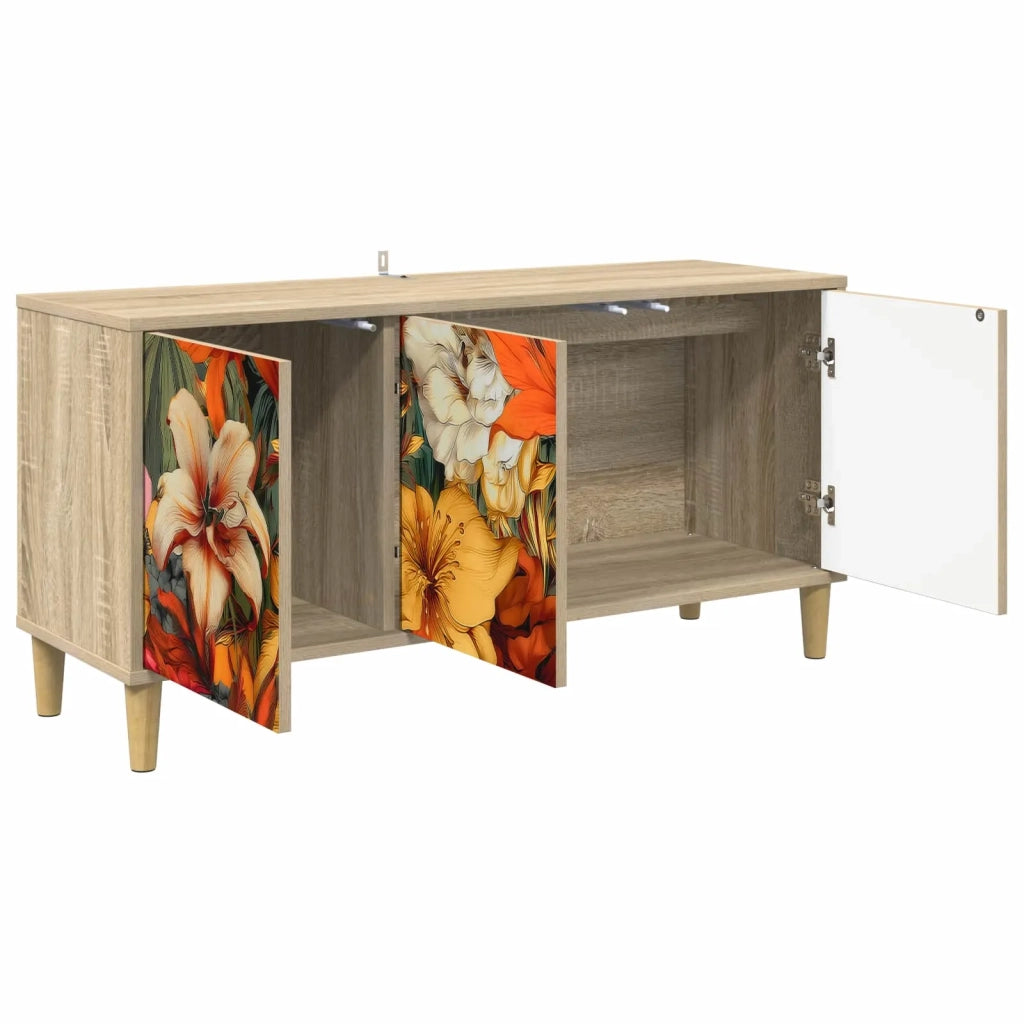 Mobile TV GENNEP 102 x 33 x 50 cm Sonoma Legno ingegnerizzato 8007075