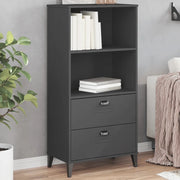 Libreria VIKEN Grigio Antracite 60x35x123 cm Legno Multistrato 374949