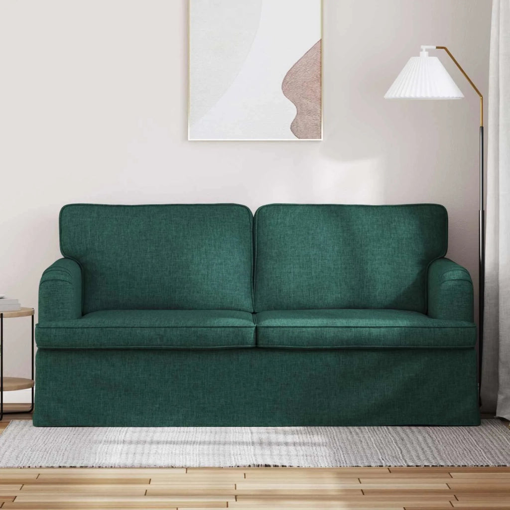 Divano Verde Scuro 162 x 80 x 85 cm Tessuto