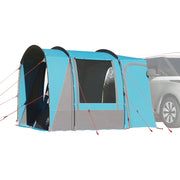 Tenda da Campeggio da Auto per 4 Persone-Tenda per Famiglie Blu Impermeabile 815720