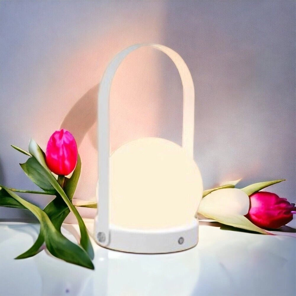Lampada da tavolo a led moderna minimal nordica abatjour ricaricabile usb per casa bar ristorante cambia 3 luci con touch dimmerabile
