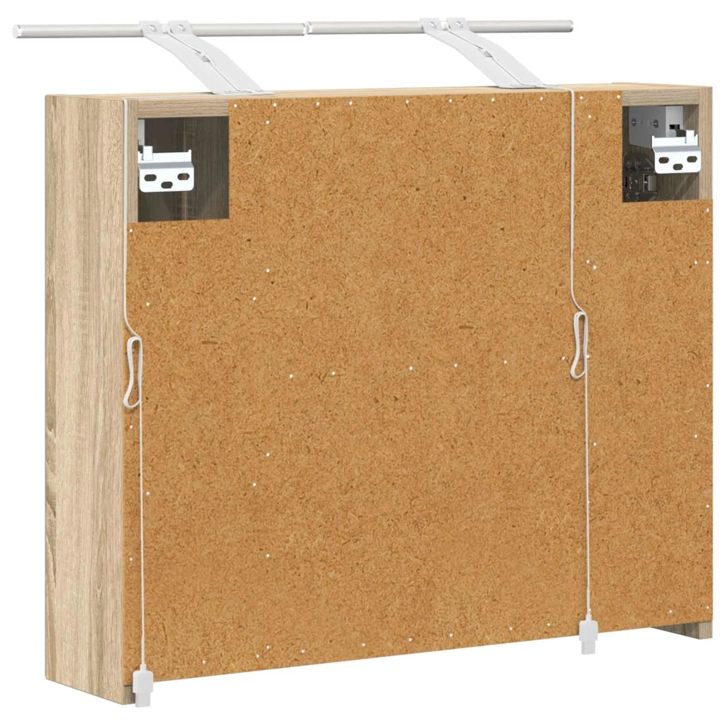 Mobiletto per specchio da bagno Rovere Sonoma 60 x 14,5 x 50 cm 889081