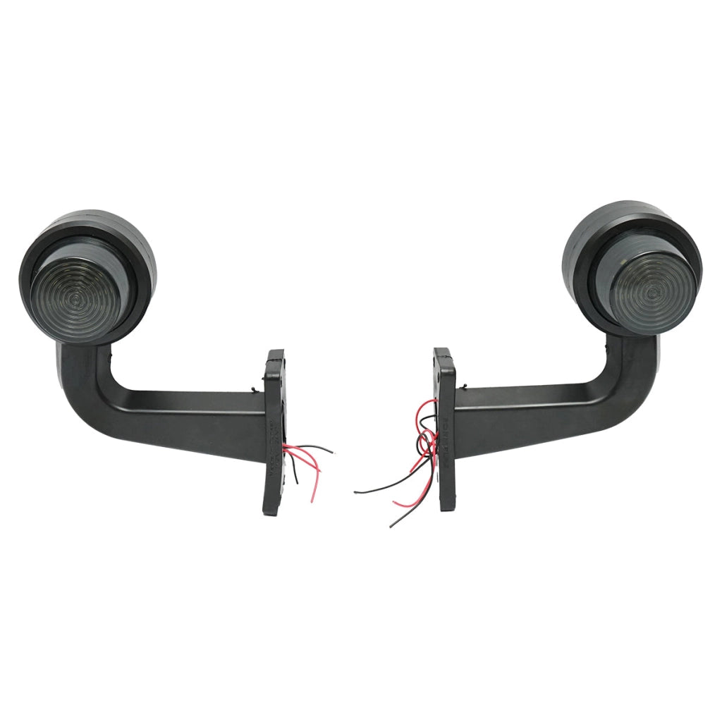 Set di luci di posizione laterali a LED rosso-bianco fumé 12V-24V Breckner Germany