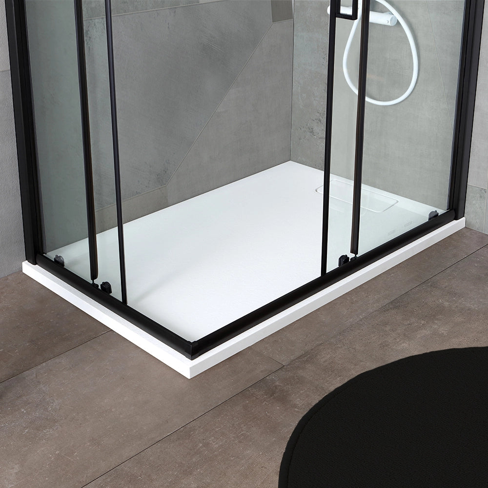 Box doccia 70x100 con profilo nero opaco