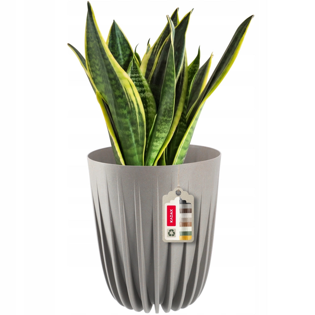 Vaso da fiori KADAX con inserto, 30x36 cm, rotondo, con coperchio in plastica.