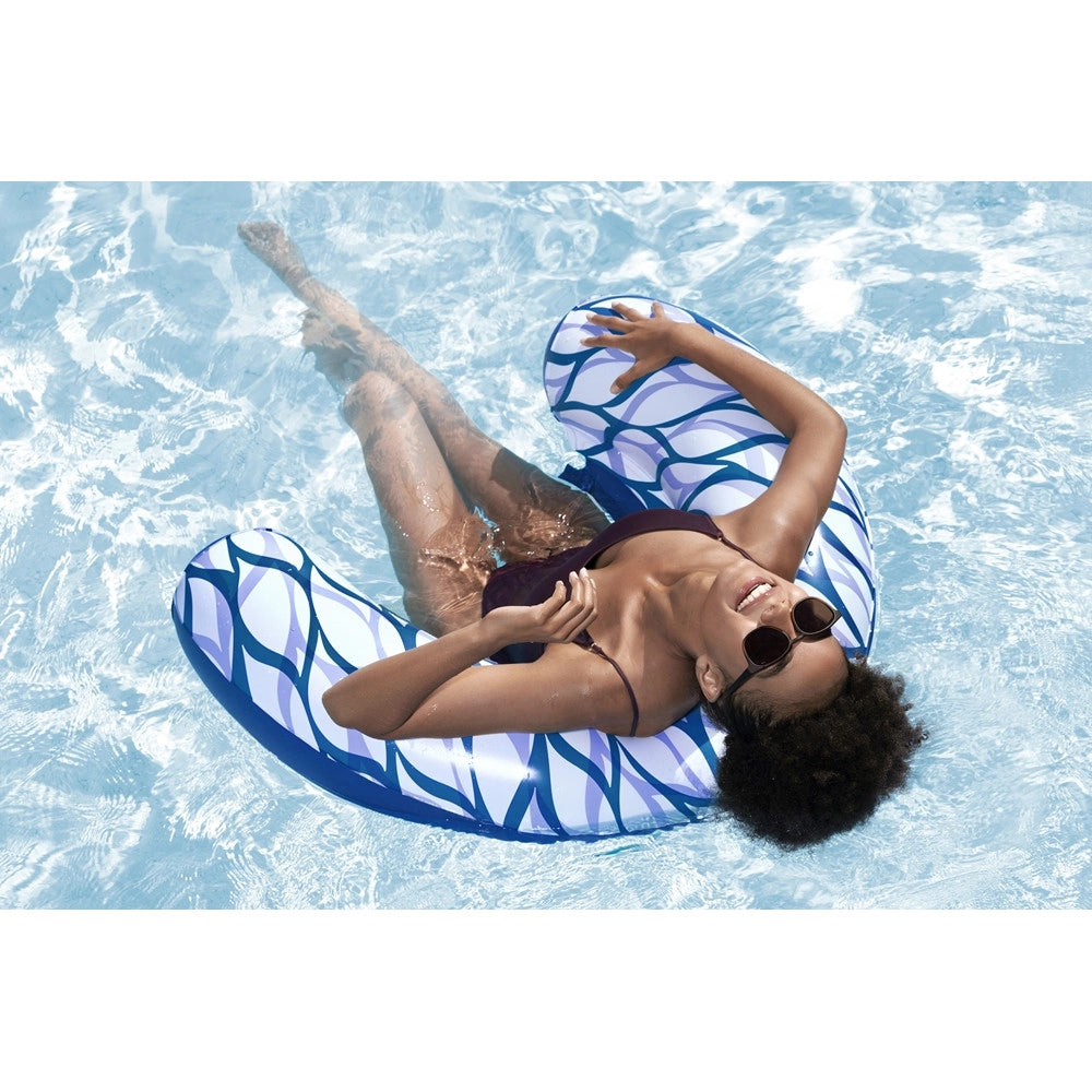 Trade Shop - Sdraio Poltrona Gonfiabile Galleggiante Summer Sway In Rete Da Piscina Mare Lago 43922 -