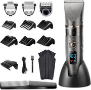 Tondeuse 3 in 1 per Uomo – Tondeuse per Capelli – Trimmer per Barba – Trimmer per Barba con Accessori Multiuso – Kit per Capelli con Cappuccio – Tondeuse Impermeabile