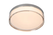 Plafoniera PLANO LED 1 luce IP44 cromata tonda Lucide