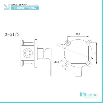 Set miscelatori lavabo alto bidet e doccia Flat nero opaco con piletta