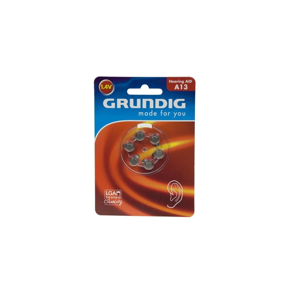 Trade Shop - 6 X Batteria Per Apparecchi Acustici Kit Pile A Bottone A13/pr48 1,4v -