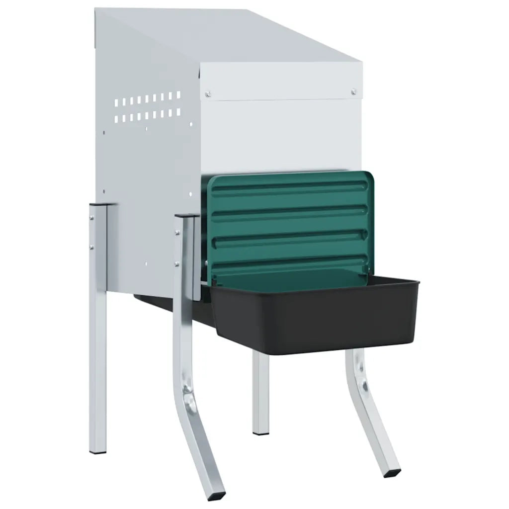 Nido per Galline 1 Scomparto con Gambe in Acciaio Zincato 4104902