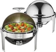 Contenitore di riscaldamento per buffet - Set di contenitori di riscaldamento per buffet - 2 pezzi - Contenitore di riscaldamento in acciaio inossidabile per cibo - Contenitore di riscaldamento per buffet in acciaio inossidabile