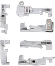 Set di piedi per cucito 6 pezzi - Processo di cucito professionale - Macchina per cucito a raso - 14U/14CG754 - Materiale di alta qualità in acciaio - Facile da installare - Piede per cucito a raso