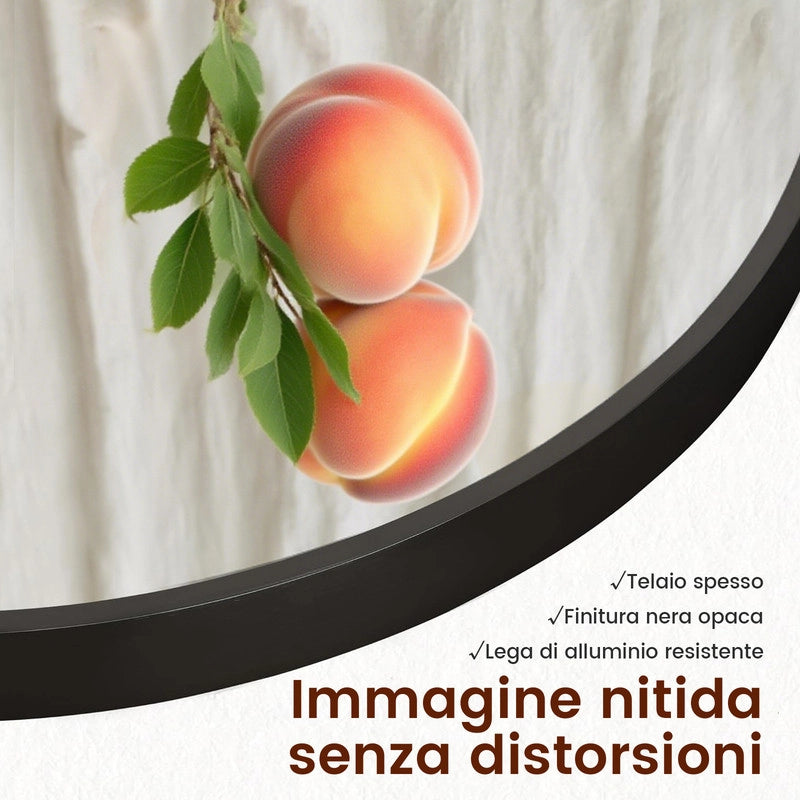 Specchio a figura intera 162 x 52 cm, specchio ad arco , specchio da terra con supporto, specchio ad arco nero a figura intera
