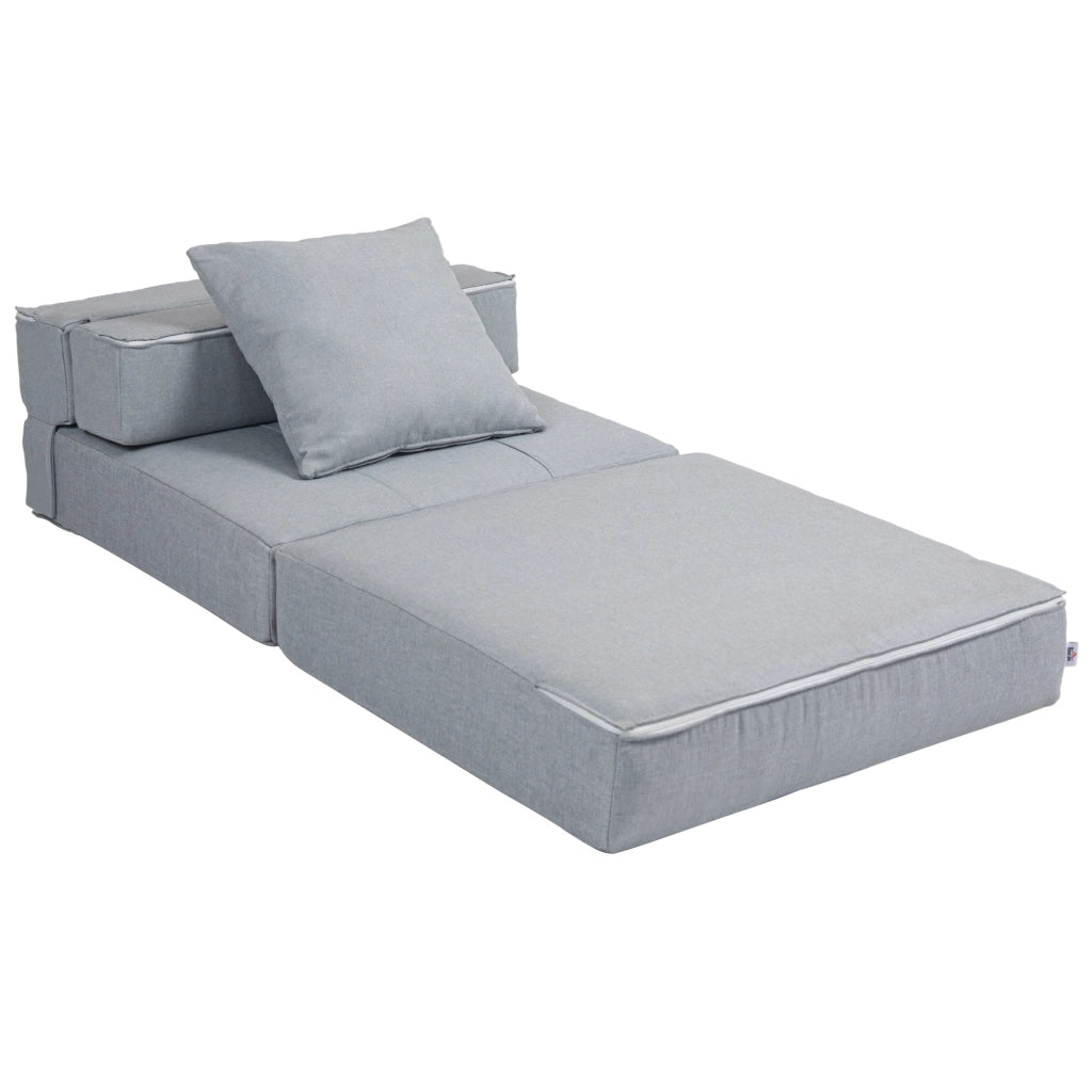 Poltrona letto ¨C Zephmum ¨C Tessuto grigio chiaro