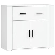 Credenza | Madia | Buffet da pranzo | Armadio da pranzo Bianca 80x33x70 cm in Legno Multistrato