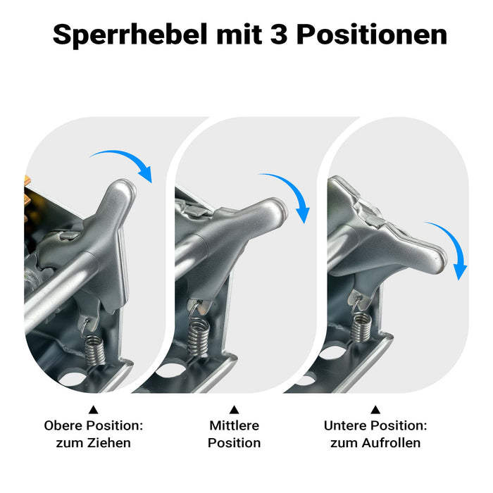 Verricello manuale a fune max 350kg corda metallica 10m 3,1:1 Argano a mano