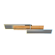 Applique Contemporanea Cornice Metallo Nero Led Integrato 44W Da 2700 A 5000K