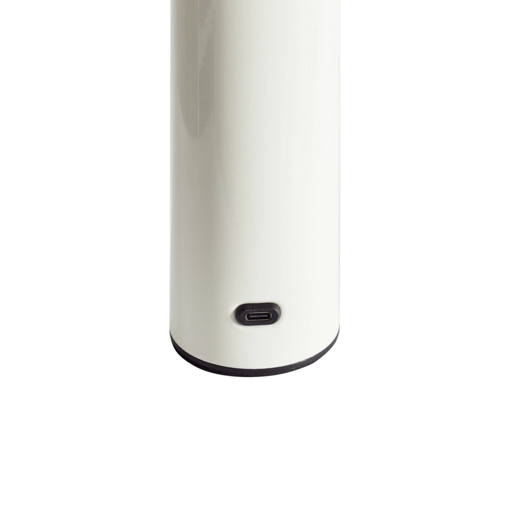 Lampada da tavolo in ferro con luce LED senza fili fungo bianco stile moderno
