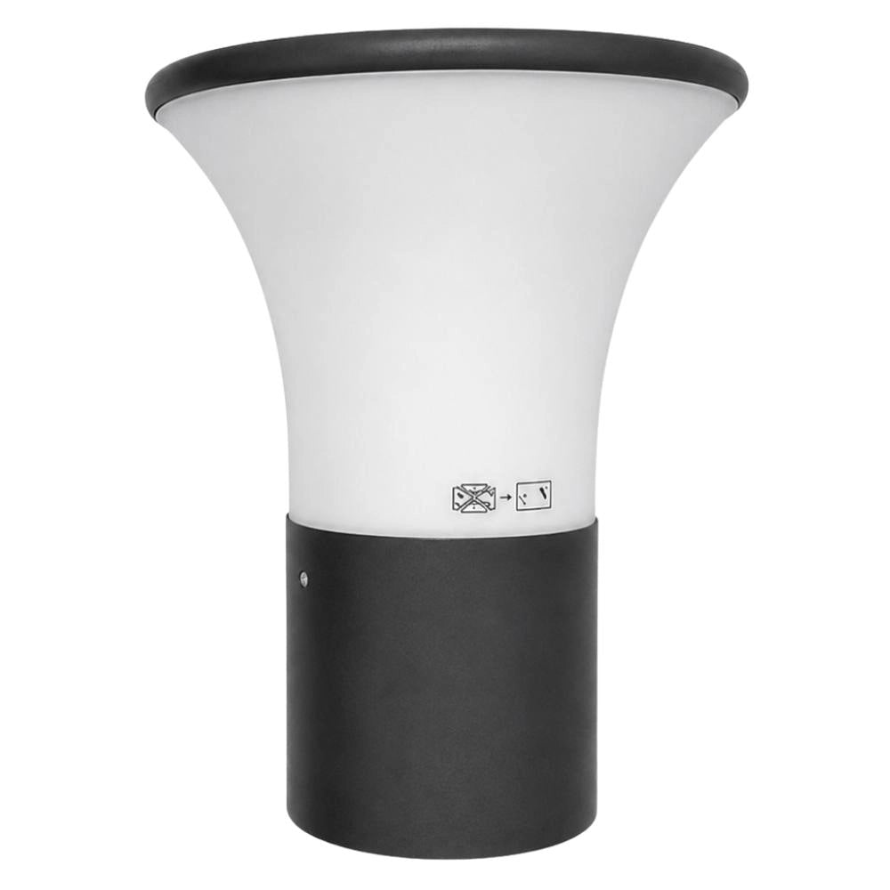 Applique da esterno belen in alluminio grafite e27 ip44