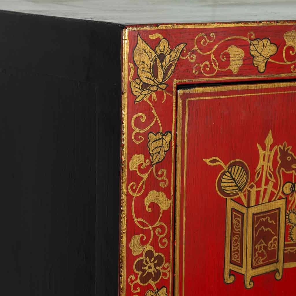 Armadio in legno rosso 86x50x150h cm