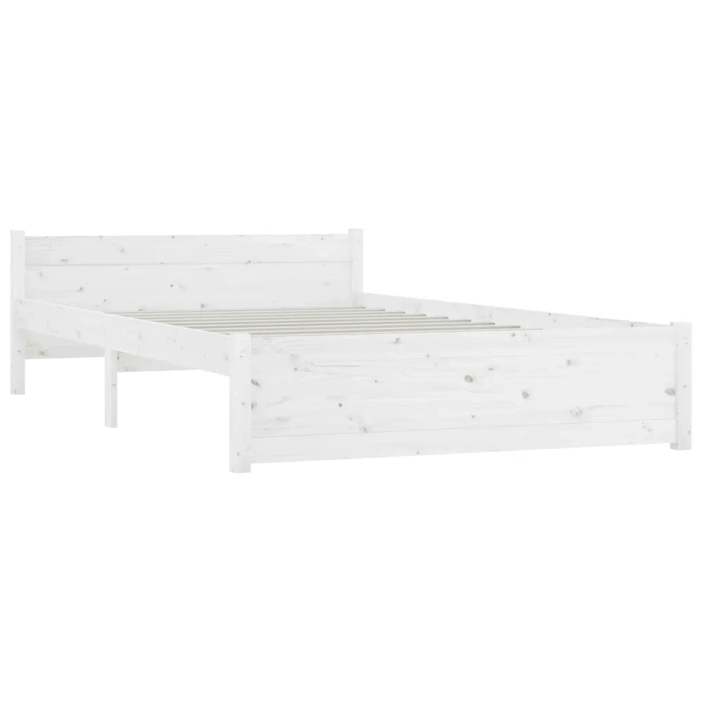 Letto matrimoniale | Letto per adulti | Giroletto con Cassetti Bianco 150x200 cm King Size