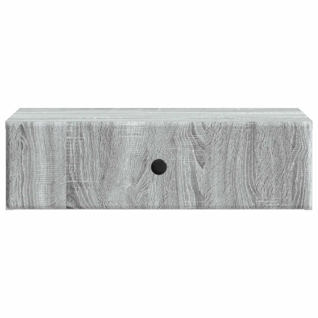 Tavolino da Parete Laterale Grigio Sonoma 59 x 34,5 x 17 cm 899171