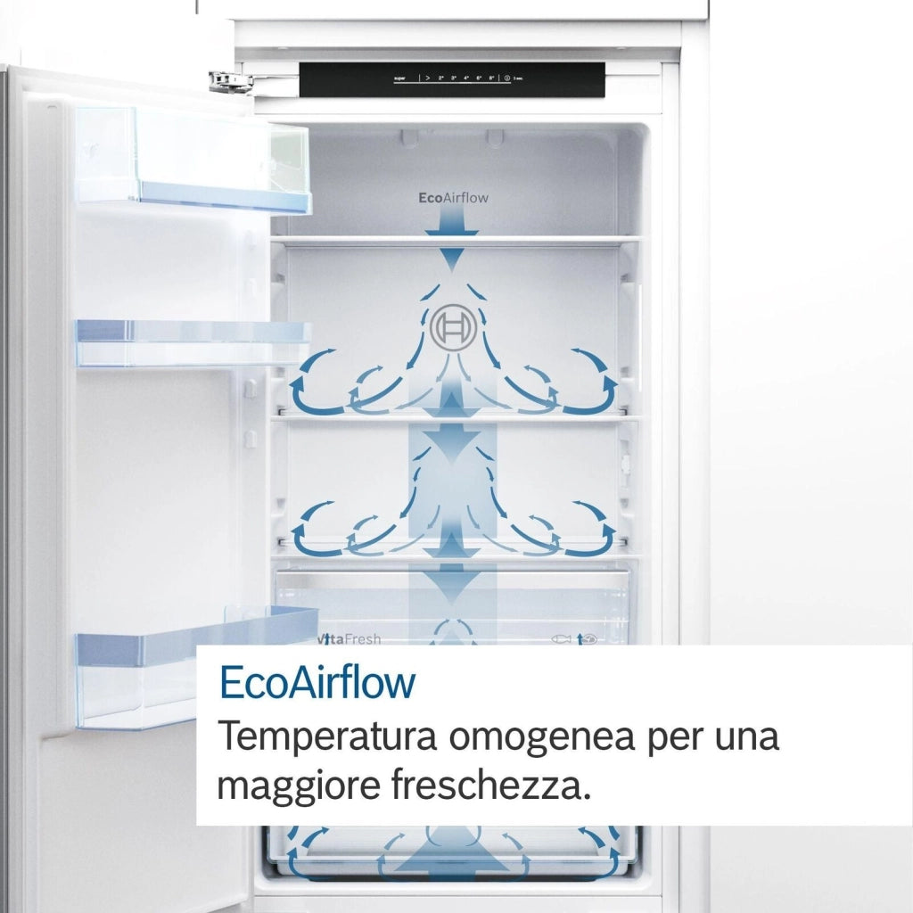 Bosch Serie 2 KIN86NSE0 frigorifero con congelatore Da incasso 260 L E Bianco