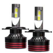 Set di 2 lampadine LED M8 Pro H4 60W 12V 6000K 12000lm IP65 per auto Nero / Rosso Avizar