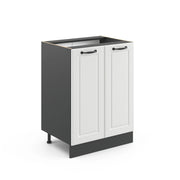 Vicco Mobiletto base cucina Bianco casa di campagna 60 cm senza piano di lavoro