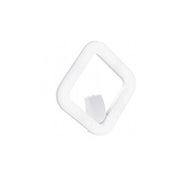 Applique Esterno Moderna Quasar Alluminio E Termoplastica Bianco Led 20W 4000K