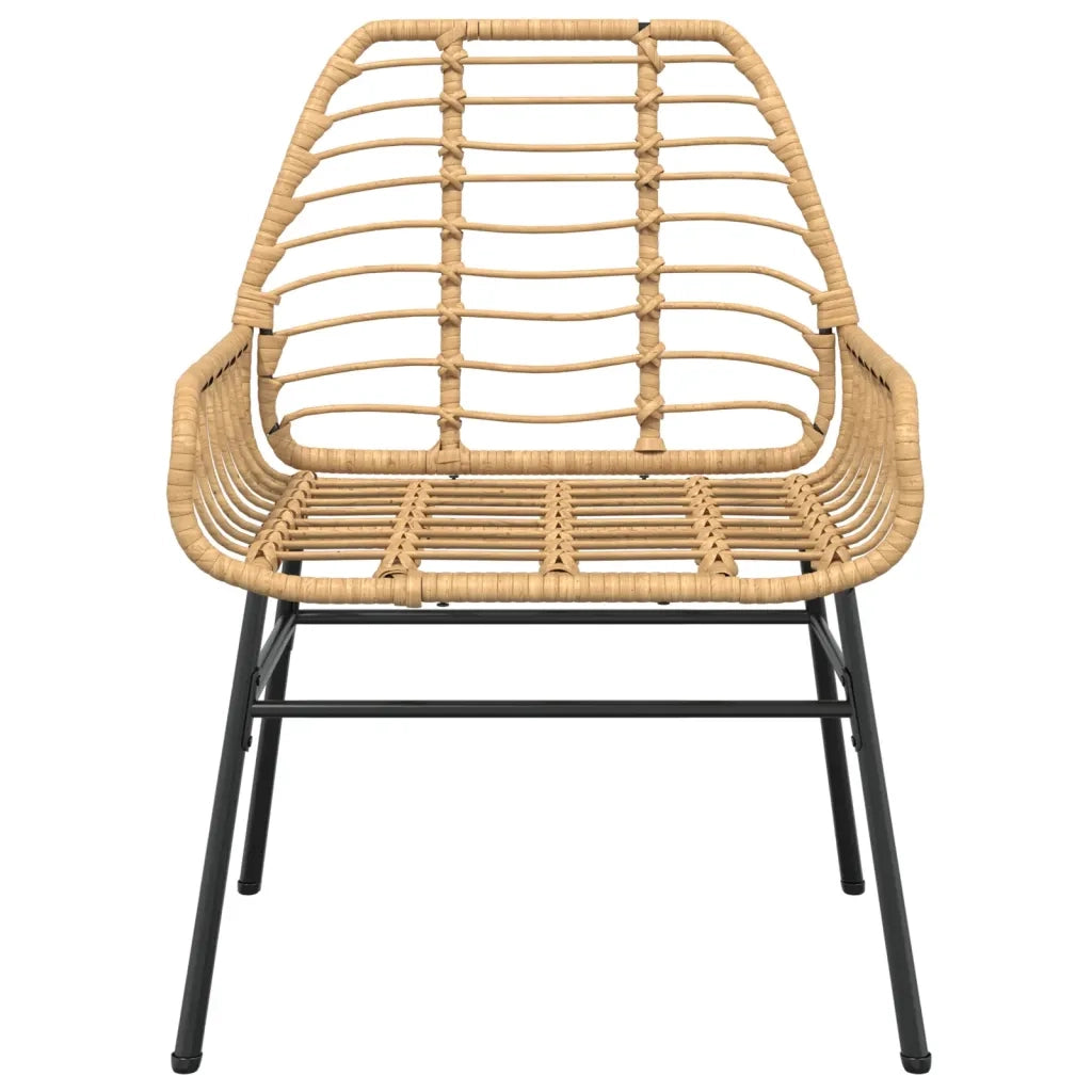 Sedie da Giardino 2 pz Marroni in Polyrattan