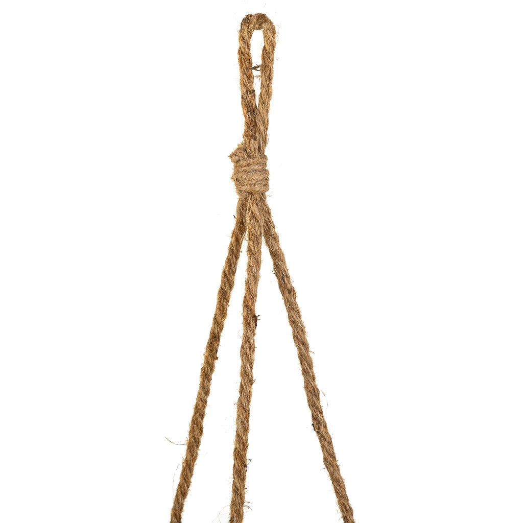 Cestini pensili in fibra naturale marrone d26x25h-d22x18h