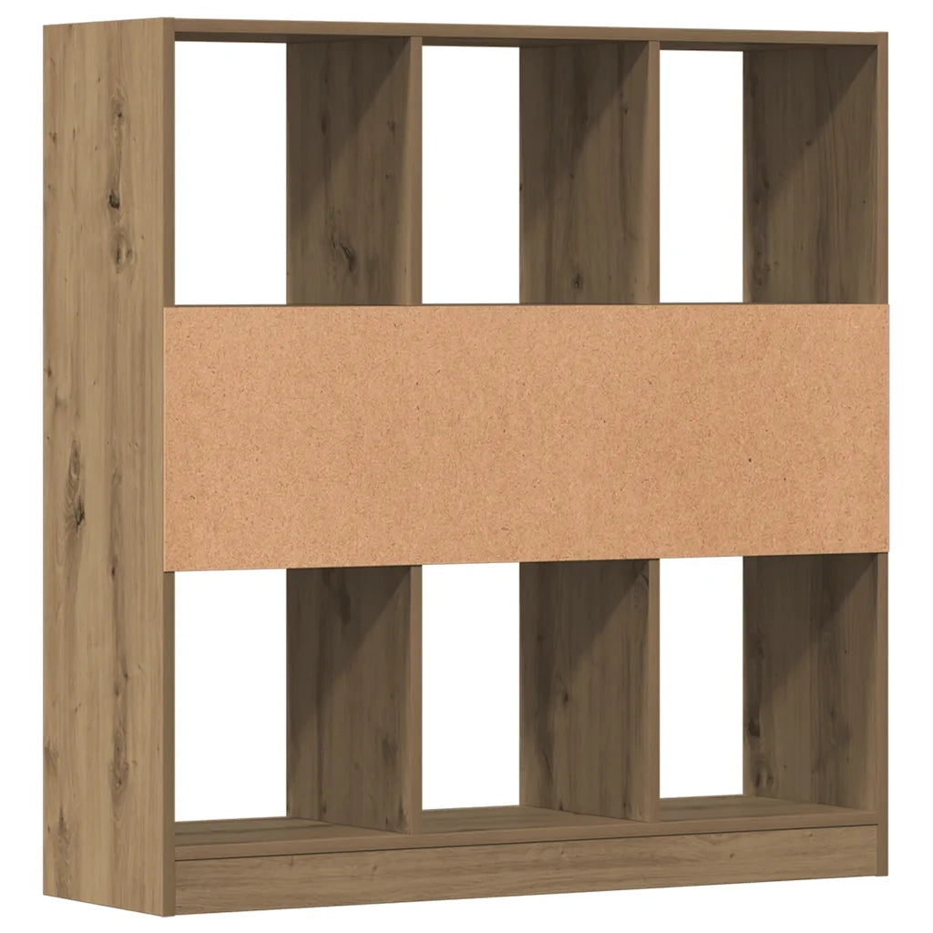 Libreria-Scaffale per Libri-Mobile di Stoccaggio Rovere Artigianale 97,5x29,5x100 cm Legno Multistrato