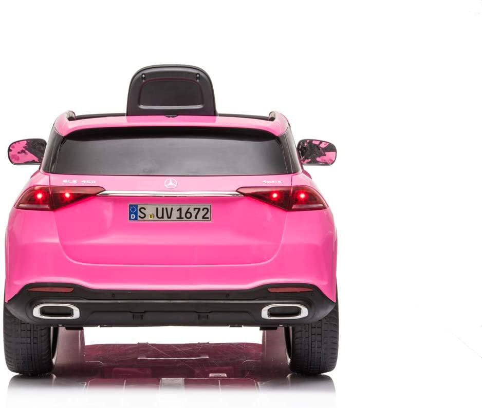 Macchina Elettrica per Bambini 12V con Licenza Mercedes GLE 450 AMG Rosa