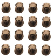 Protezioni per gambe di mobili 16 pezzi - Nero - Silicone - Protezioni per pavimento - Antiscivolo - Resistenti ai graffi - Adatti per piedi di mobili da 30 a 45 mm - Protezioni per mobili