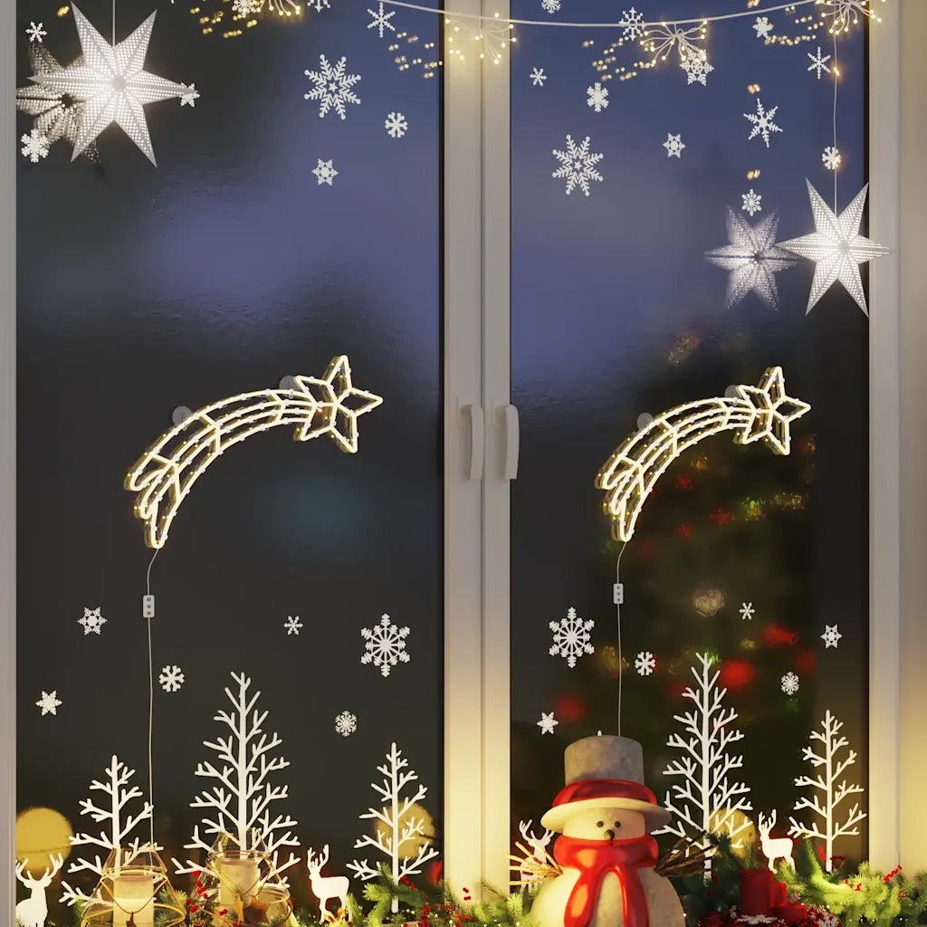 Luci di Natale Stella Cadente Silhouette 2pz 50LED Bianco Caldo 4019596