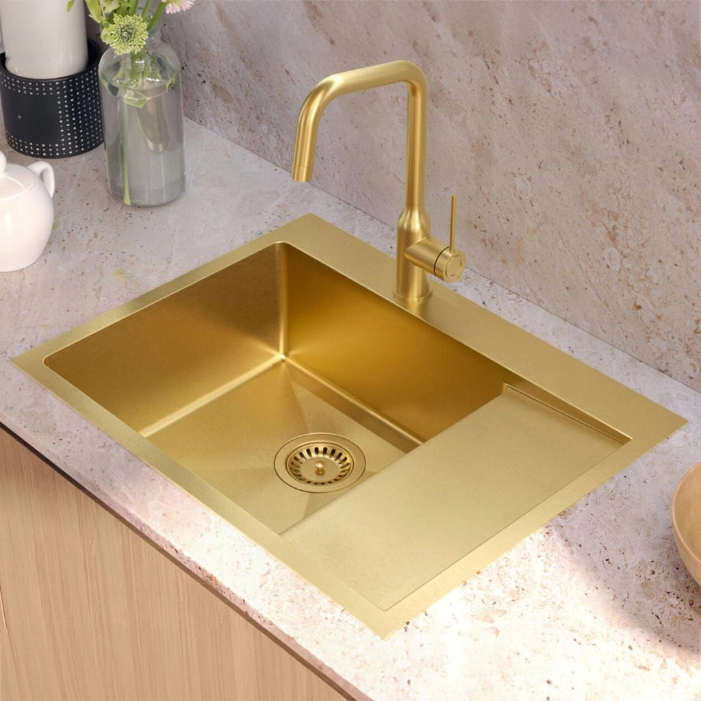 Lavello In Acciaio Russel 116 Gold