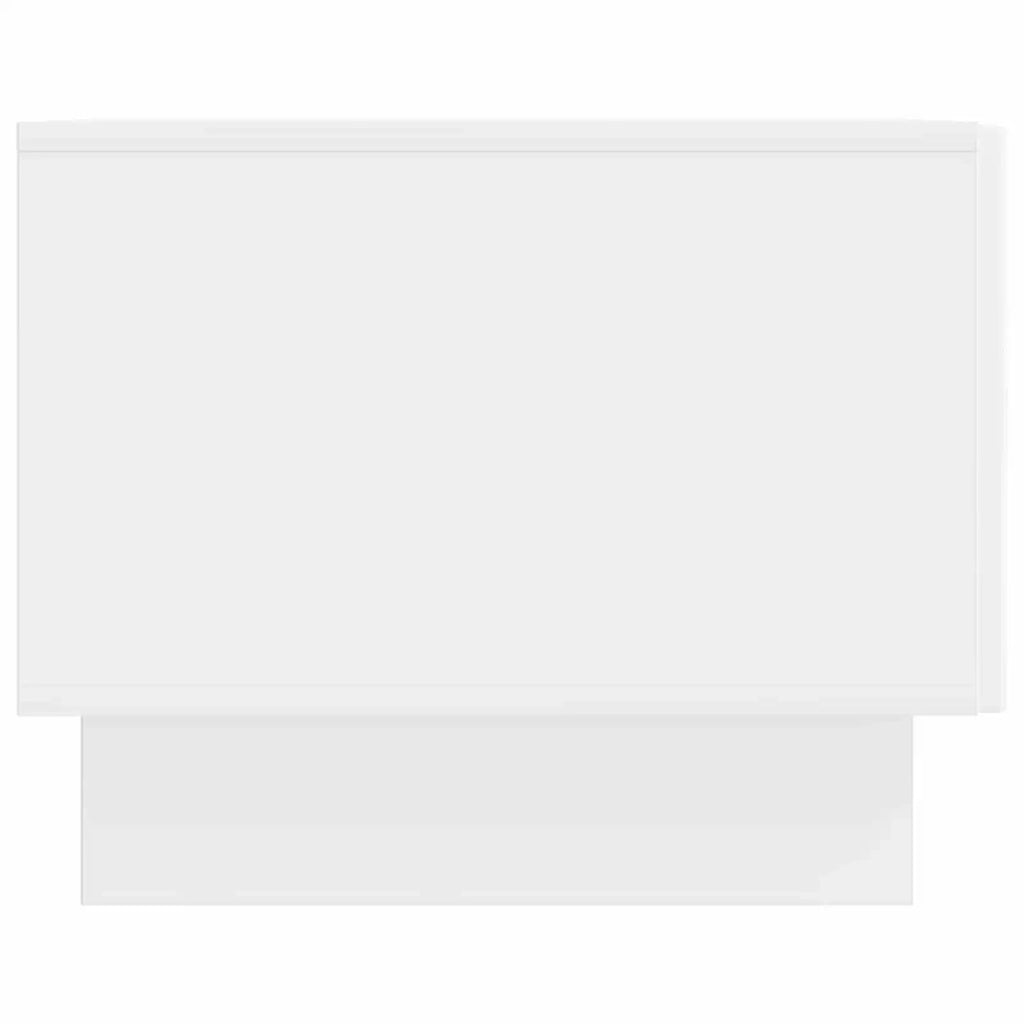 Tavolino da salotto con cassetto Bianco Lucido 49 x 50 x 40 cm 894049