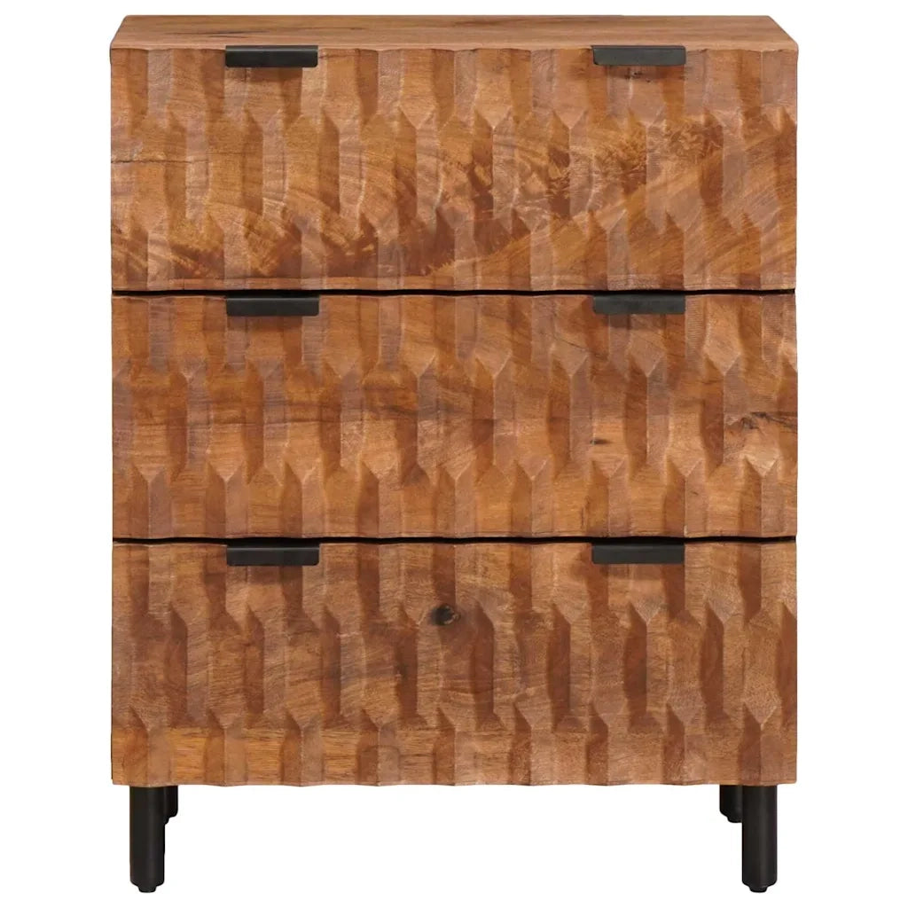 Credenza-Buffet-Armadio da cucina Finitura Marrone Acacia 60 x 33,5 x 75 cm 673660