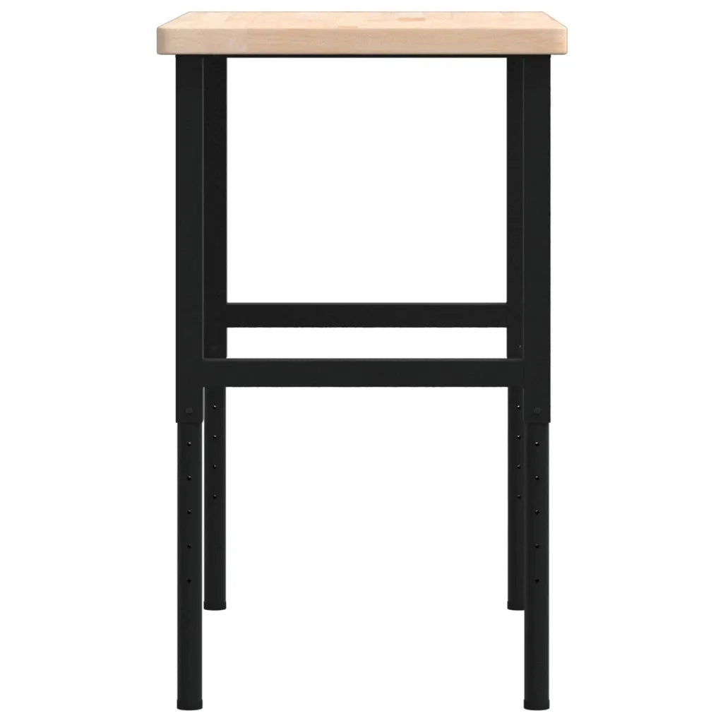 Banco Lavoro 100x60x(73-99,5) cm Legno di Rovere Rettangolare CFW9944523