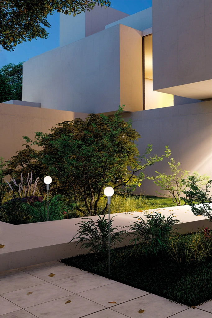 TORCH – Bollard LED da giardino in acciaio INOX AISI316 2,1W 48V 3000K 93° IP65 - Rossini Illuminazione
