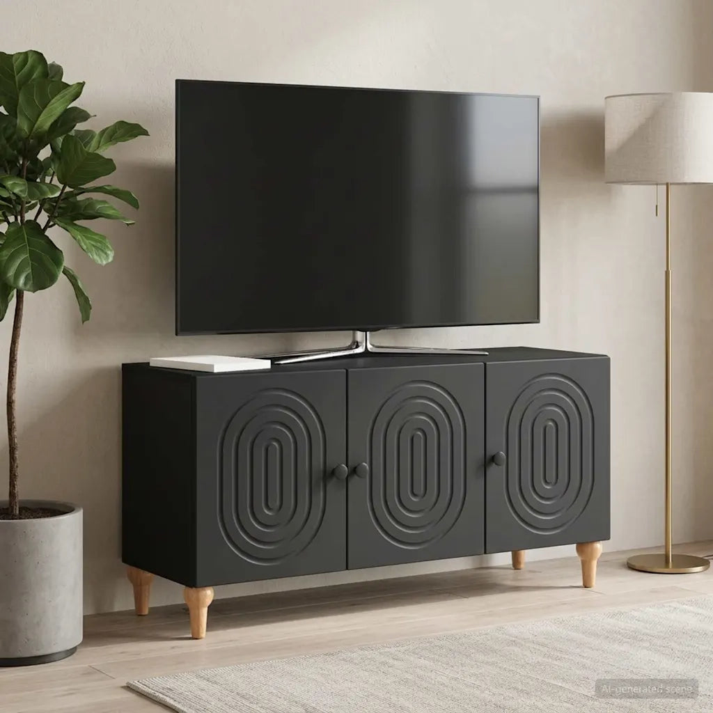 Mobile TV 99 x 34,5 x 50 cm Nero Legno ingegnerizzato 894256