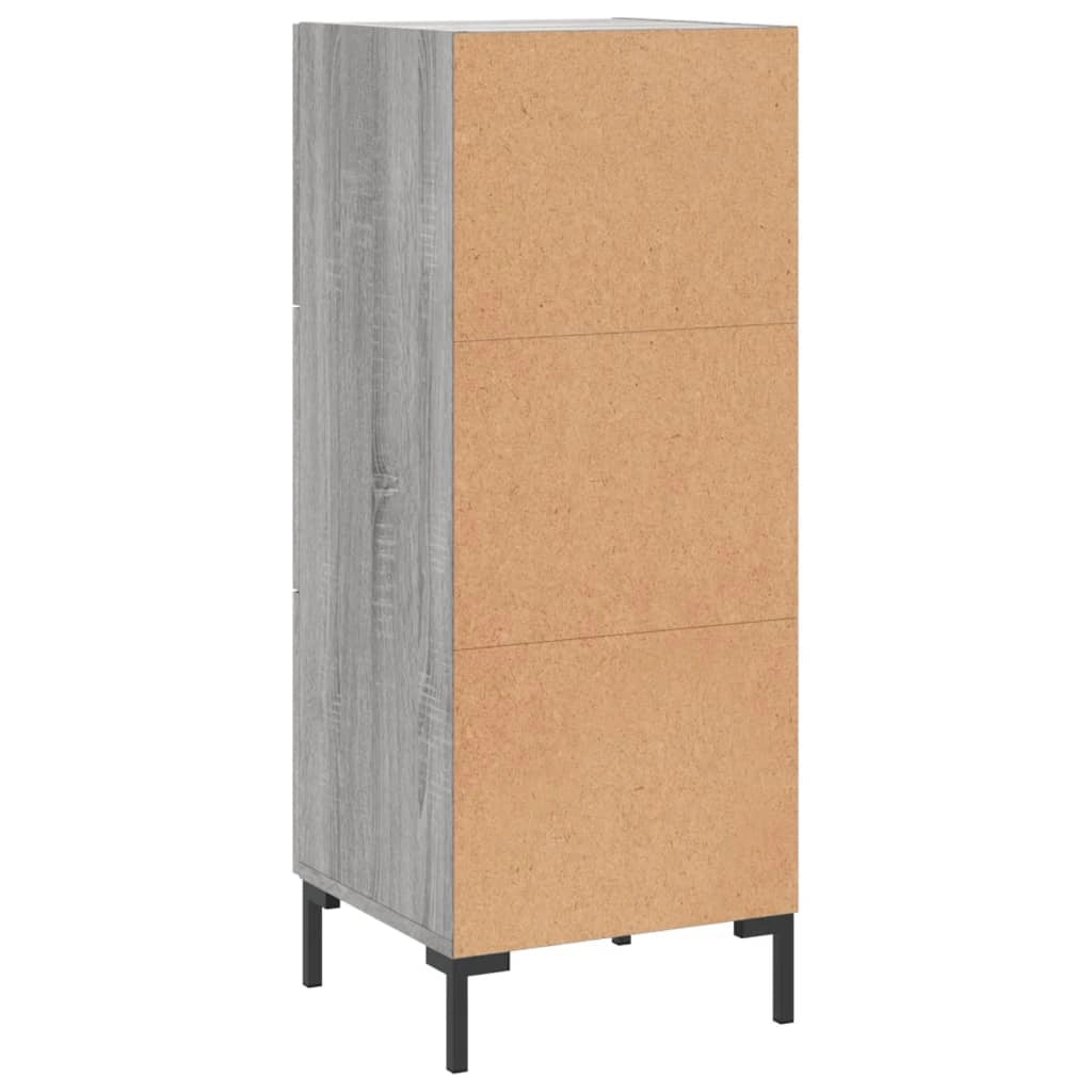 Buffet credenza cassettiera armadio mobile contenitore organizer cucina soggiorno Sonoma 34,5 x 34 x 90 cm legno ingegnerizzato grigio 02_0036326