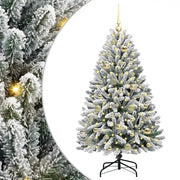 Albero di Natale | Decorazioni natalizie artificiale con 150 LED Verde e Bianco 120 cm
