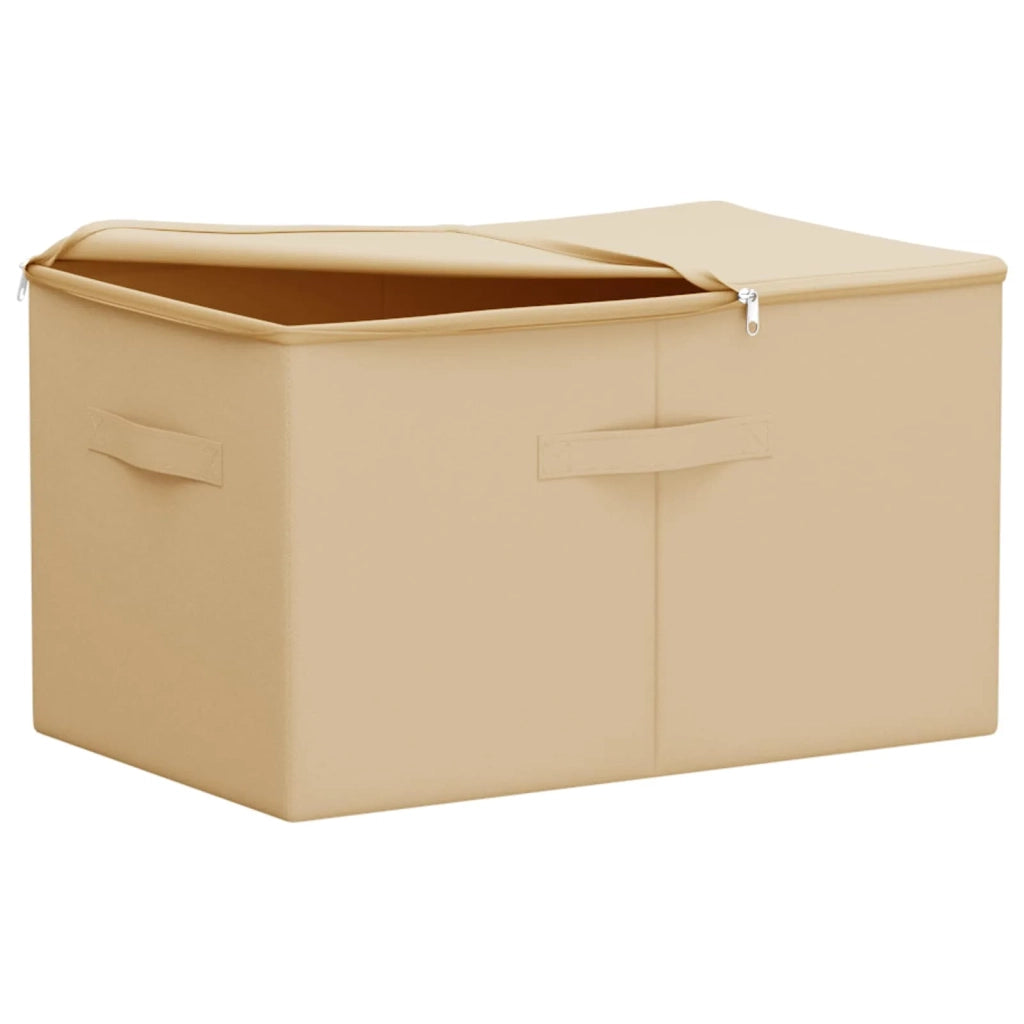 Scatola di Stoccaggio 6 pz Crema 55 x 35 x 32 cm CFW2645665